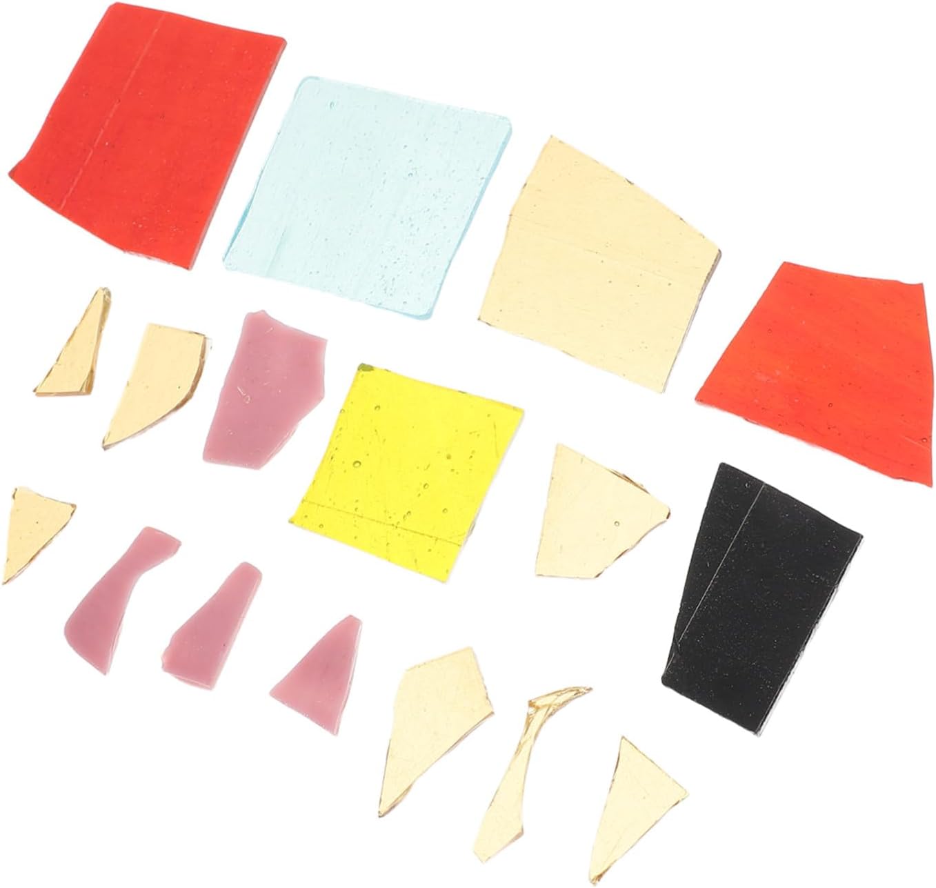 Fusible Glass Scraps Pieces for Hobbyists, 50g
