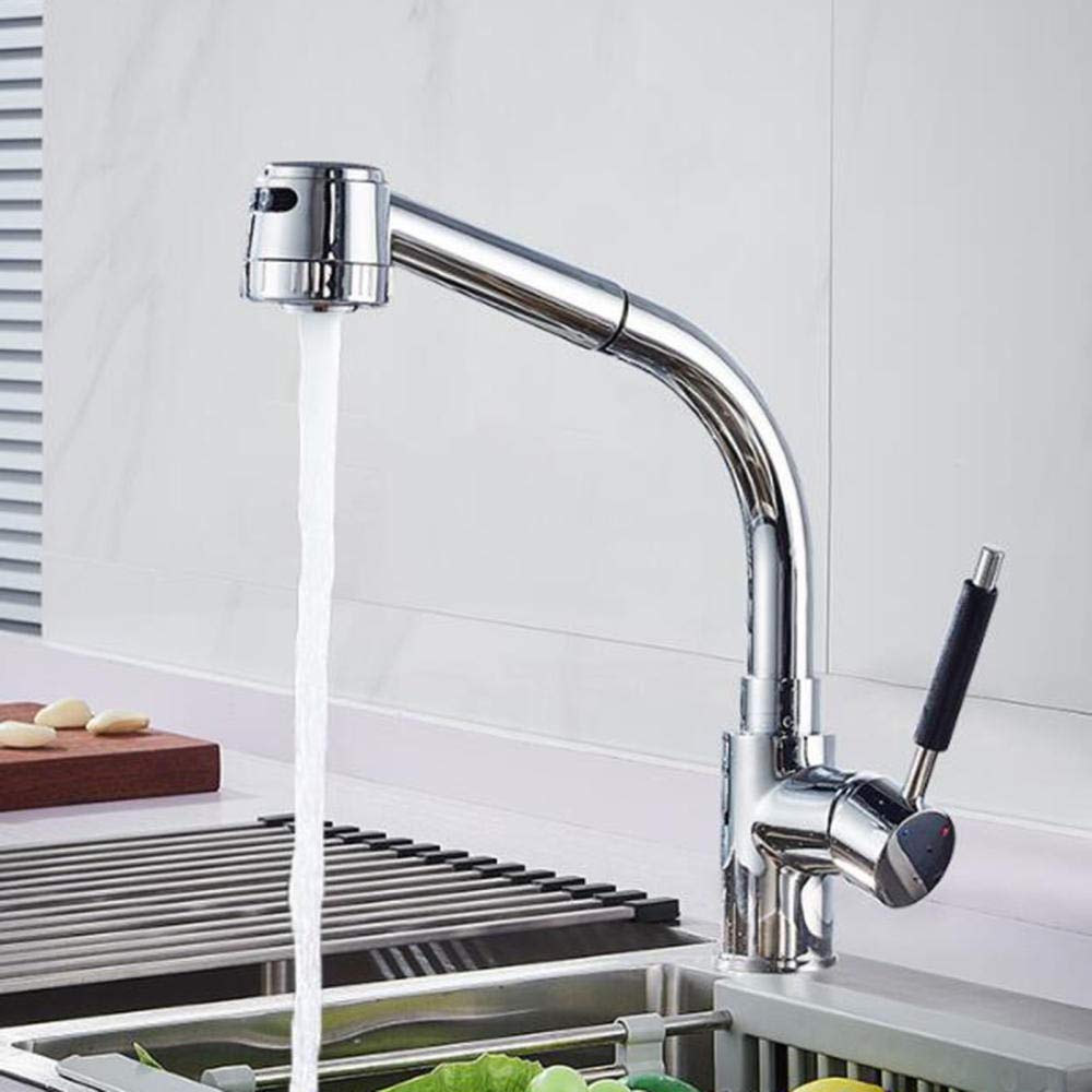Mitigeur cuisine douchette extractible laiton idéal pour laver les légumes et grands plats