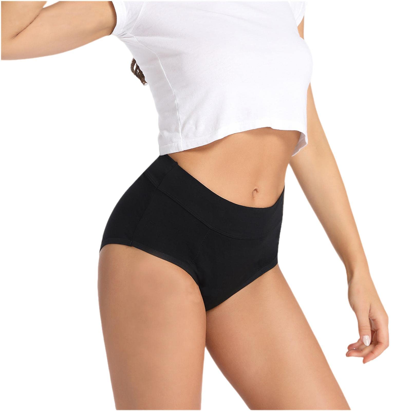 Ropa Interior De Mujer Brasas De Algodón De Talla Grande para Mujeres, Calzoncillos De Color Sólido Transpirable, Bragas De Época