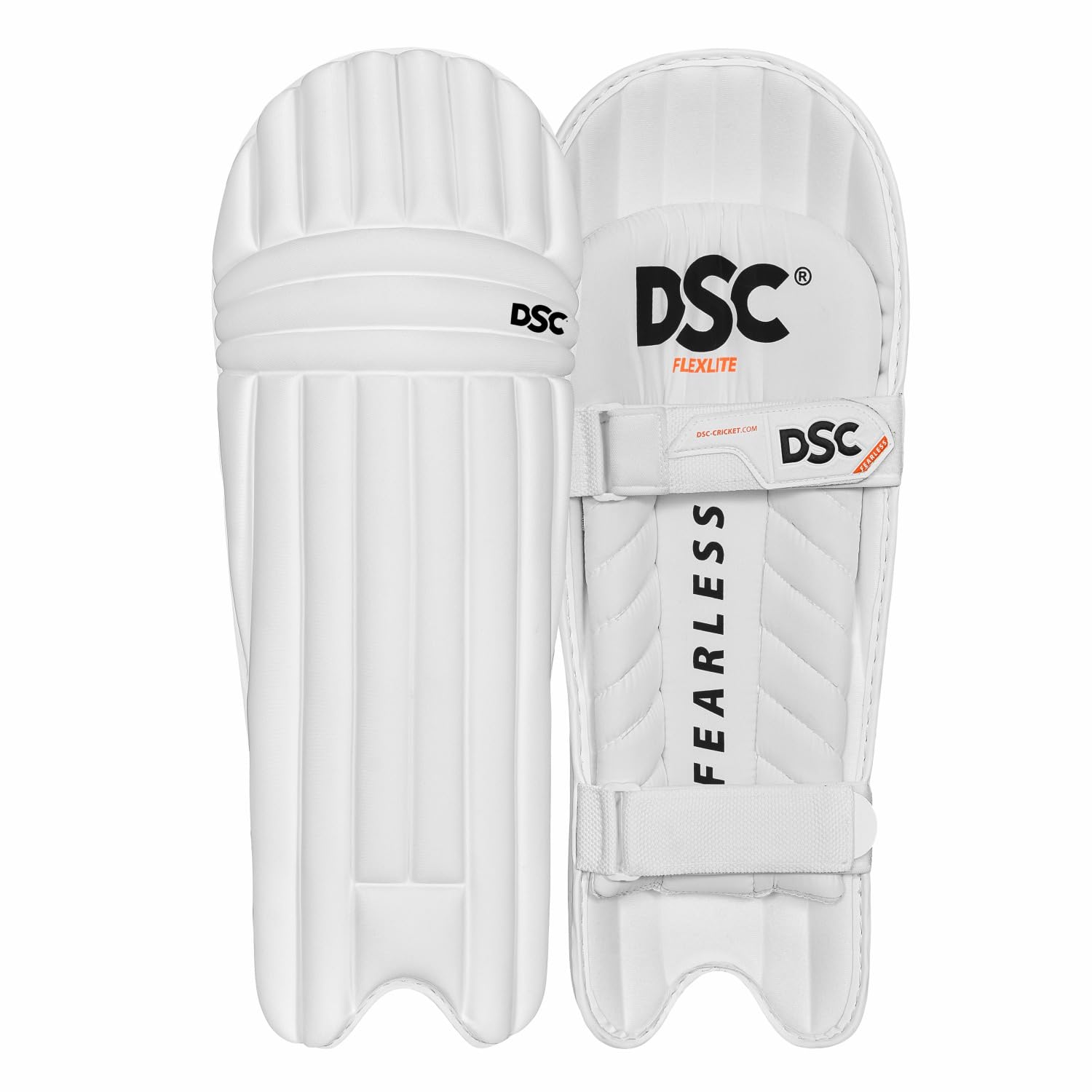 DSC Flex Lite Moulded Cricket Batting Legguard | Color: White | Size: Men's RH | Lightweight and Durable | Reinforced Knee Protection | Adjustable Straps | Maximum Shock Absorption-image-45