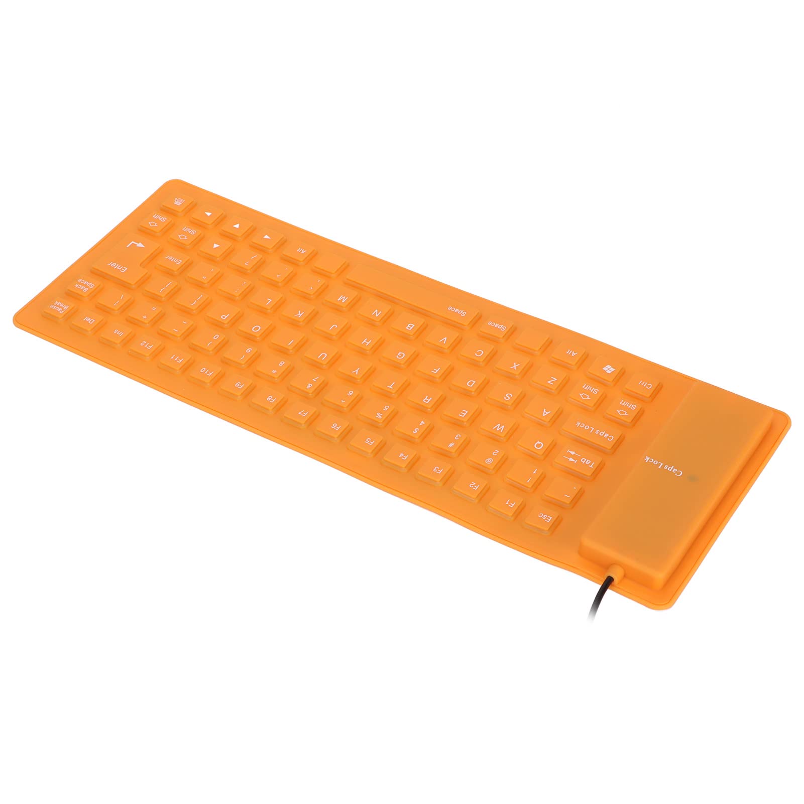 Foldable and Silent USB Silicone Keyboard, Fully Sealed Keyboard for PC, Lightweight, Portable and Comfortable