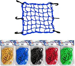 Rede Elástica Aranha P/Moto Bike Baú Bagageiro Carga 30 X 30 cm Cores Diversas