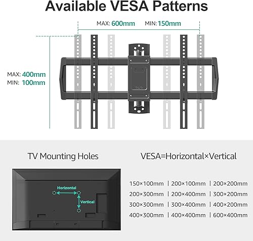 Miniatura 6 de MOUNT PRO Soporte de pared para TV de brazo largo para la mayoría de televisores de 42 a 75 pulgadas, extensión de 37.9 pulgadas de largo, soporte