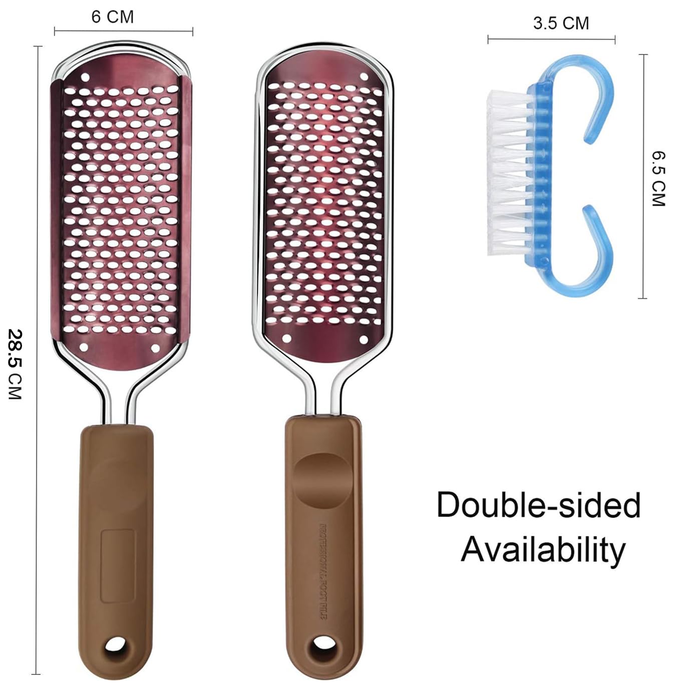 Lima de Pies Premium Removedor de callos para pedicuras - Raspador de pie profesional para el cuidado de los pies Doble cara para eliminar la piel muerta (Oro rosa)