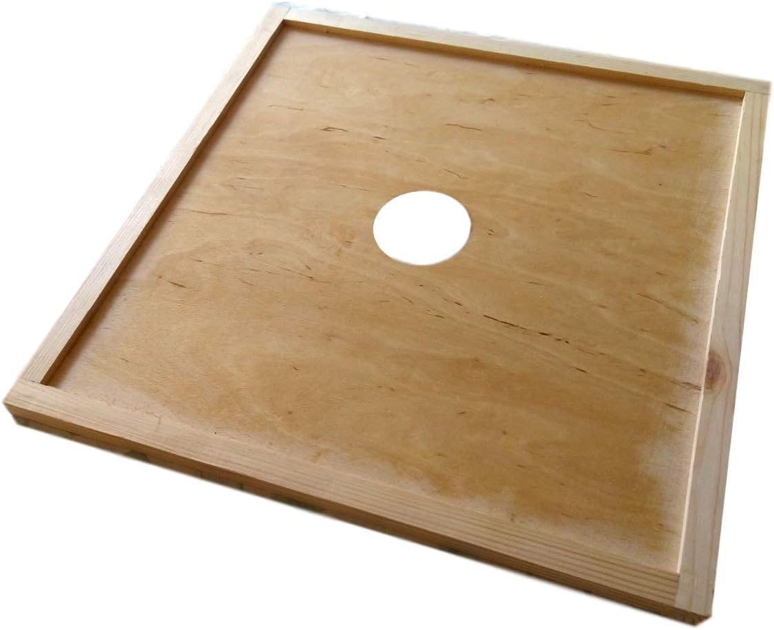Ltd - Crown Board for National Beehive 46cm x 46cm with Central Hole - Ideal for use with a Rapid Feeder