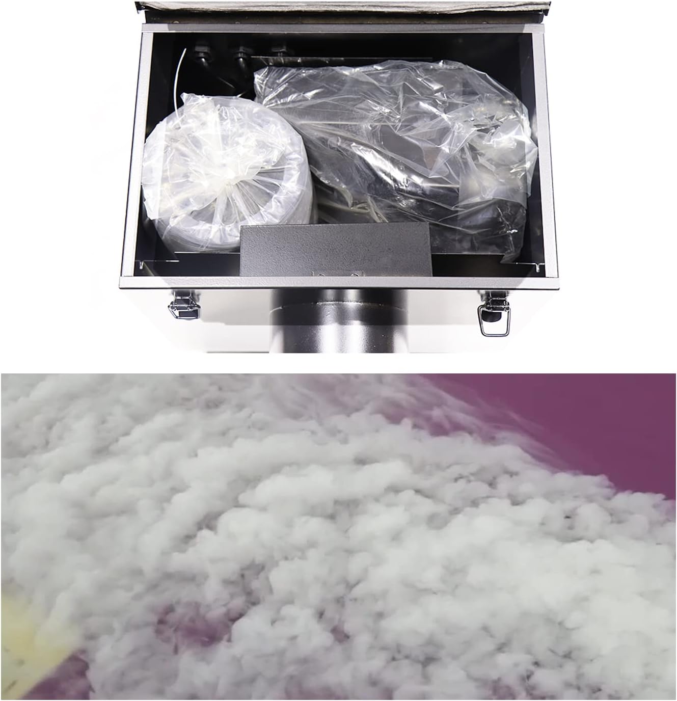 JUNMAN 2000W Low Lying Water Fog Machine Stage Effect Smoke Hazer Machine DMX512 Controller Panel Control