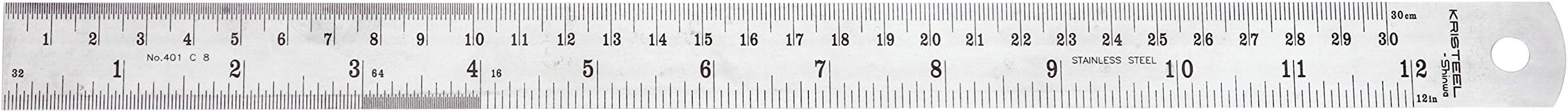 KRISTEEL | Stainless Steel Ruler 1000 mm / 39 inch (1 Meter) Pack of ...