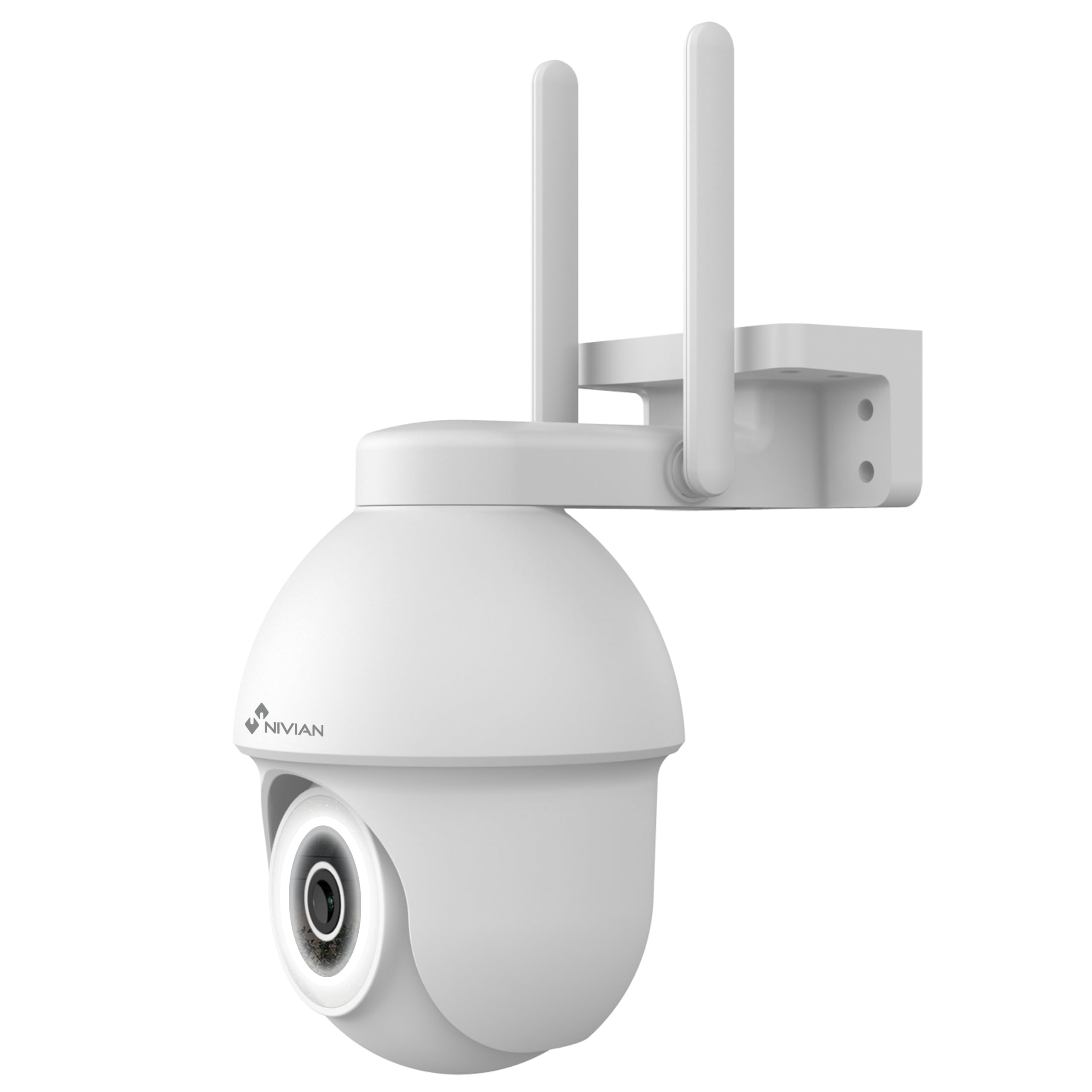 NIVIAN - Cámara PTZ WiFi 2.4Ghz Half4K 2560x1440 | Detección de Movimiento y Humanos | Compatible con Alexa y Google Home | Control App Tuya