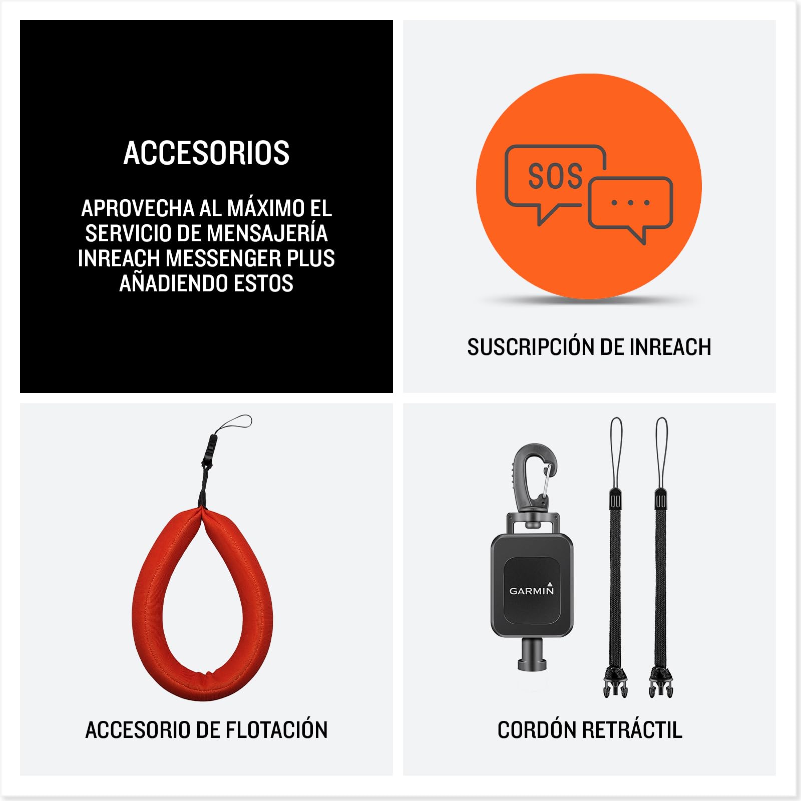 Garmin inReach Messenger Plus, GPS portátil Compacto con mensajería Multimedia bidireccional, Disparador SOS dedicado, mapas mejorados, navegación y Datos de ubicación precisos por satélite