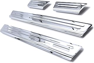 tuning-art XF519-1 Stainless Steel Door Sill Plate Set Suitable for Volkswagen Tiguan 3 CT1 2024, Colour: Chrome