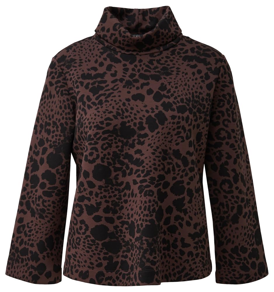 s.Oliver Bernd freier GmbH & co. kg/s.Oliver 2183624 Women's Sweatshirt with All-Over Print, brown, 10