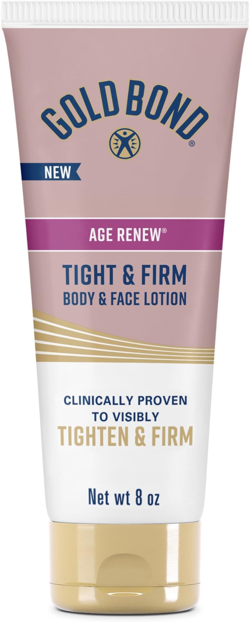 Gold Bond Age Renew Tight & Firm Body & Face Lotion with Proteins & Lipids, Skin Firming Lotion for Aging, Dry Skin, 8 oz.