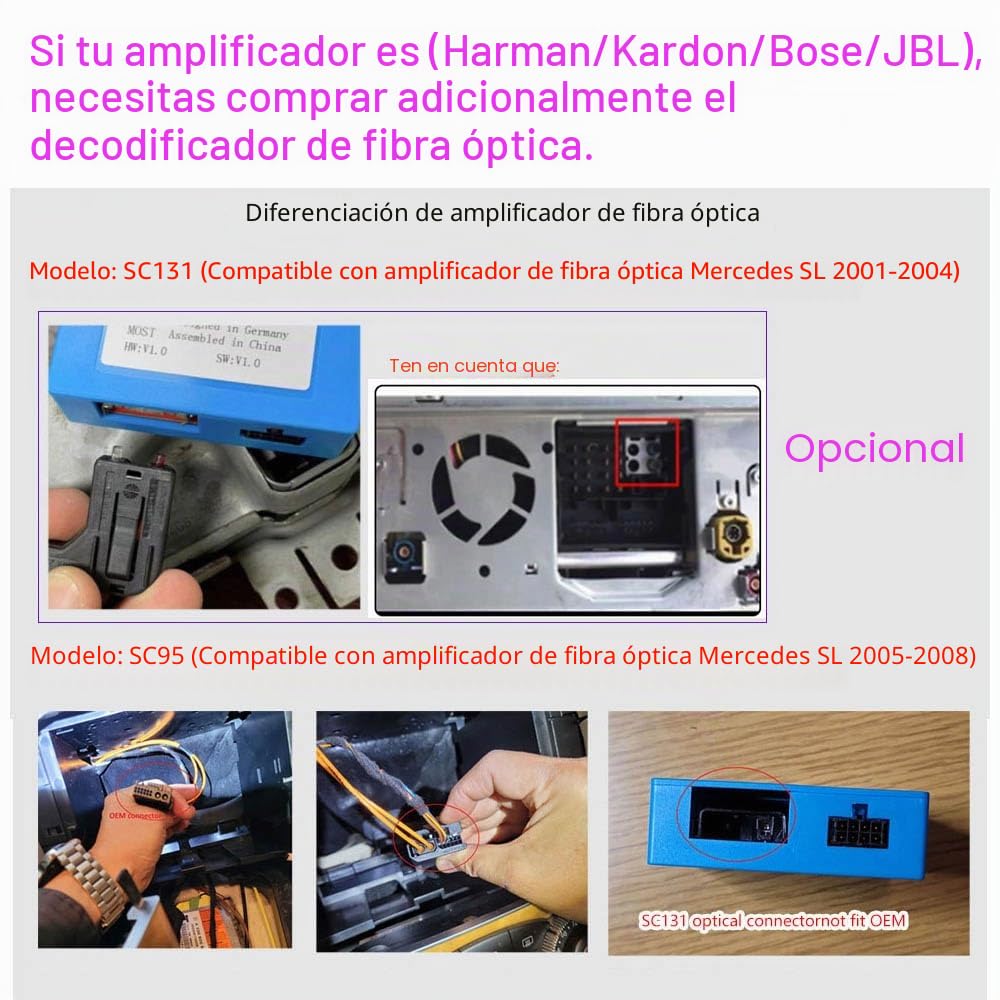 Radio de coche Android con navegación GPS HD pantalla táctil con Carplay Canbus Auto Radio para Mercedes-Benz SL R129 R230 SL55AMG SL63AMG SL65AMG SL280 SL300 SL350 SL500 SL600 2001/09-2012/12