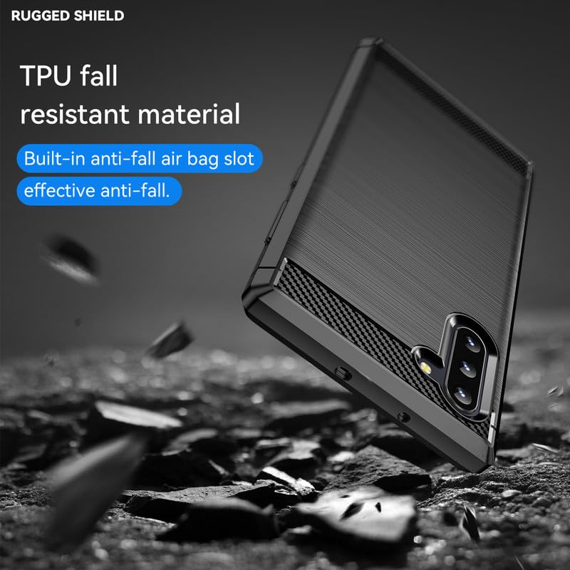 Image of Hybrid Carbon Fiber Back Case for Samsung Galaxy Note 10 (Black)
