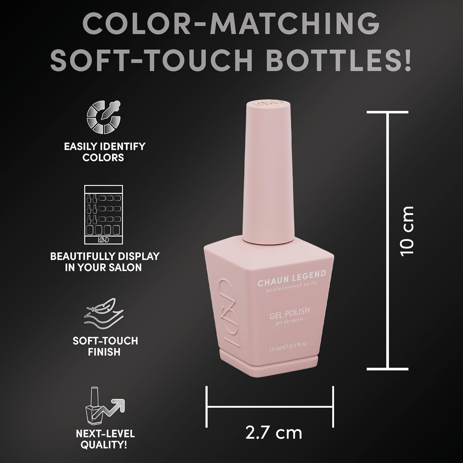 Chaun Legend UV LED Gel Nail Polish 0.5 Ounce Long Lasting, Bubble Free, Quick Dry High Shine - Holiday Collection 2024