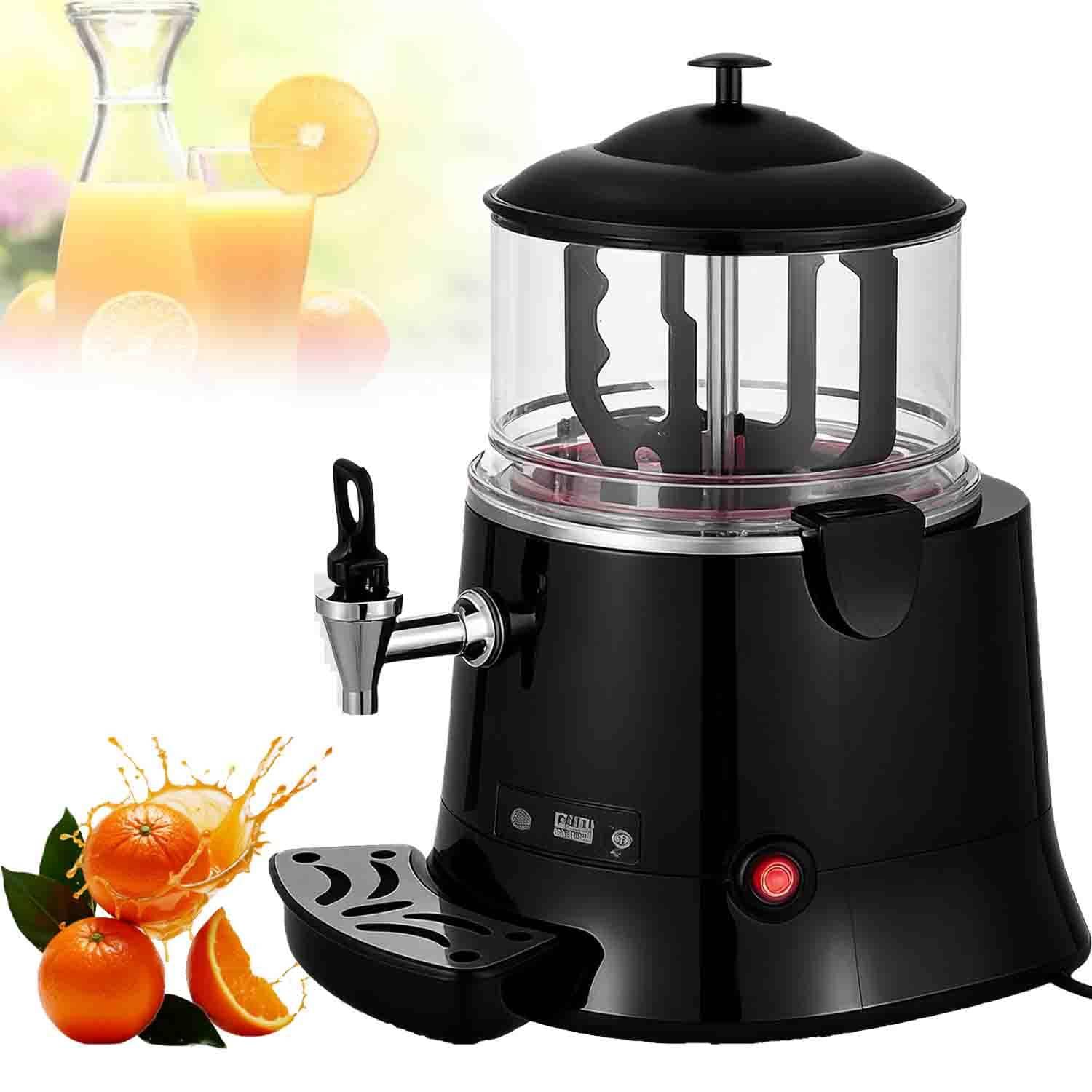 UORDBY Multifunctional Electric Hot Chocolate Machine, 5L/10L Capacity Dispenser with Stirring Function, Hot Beverage Warmer for Chocolate Coffee Milk Tea, Suitable Black-5L