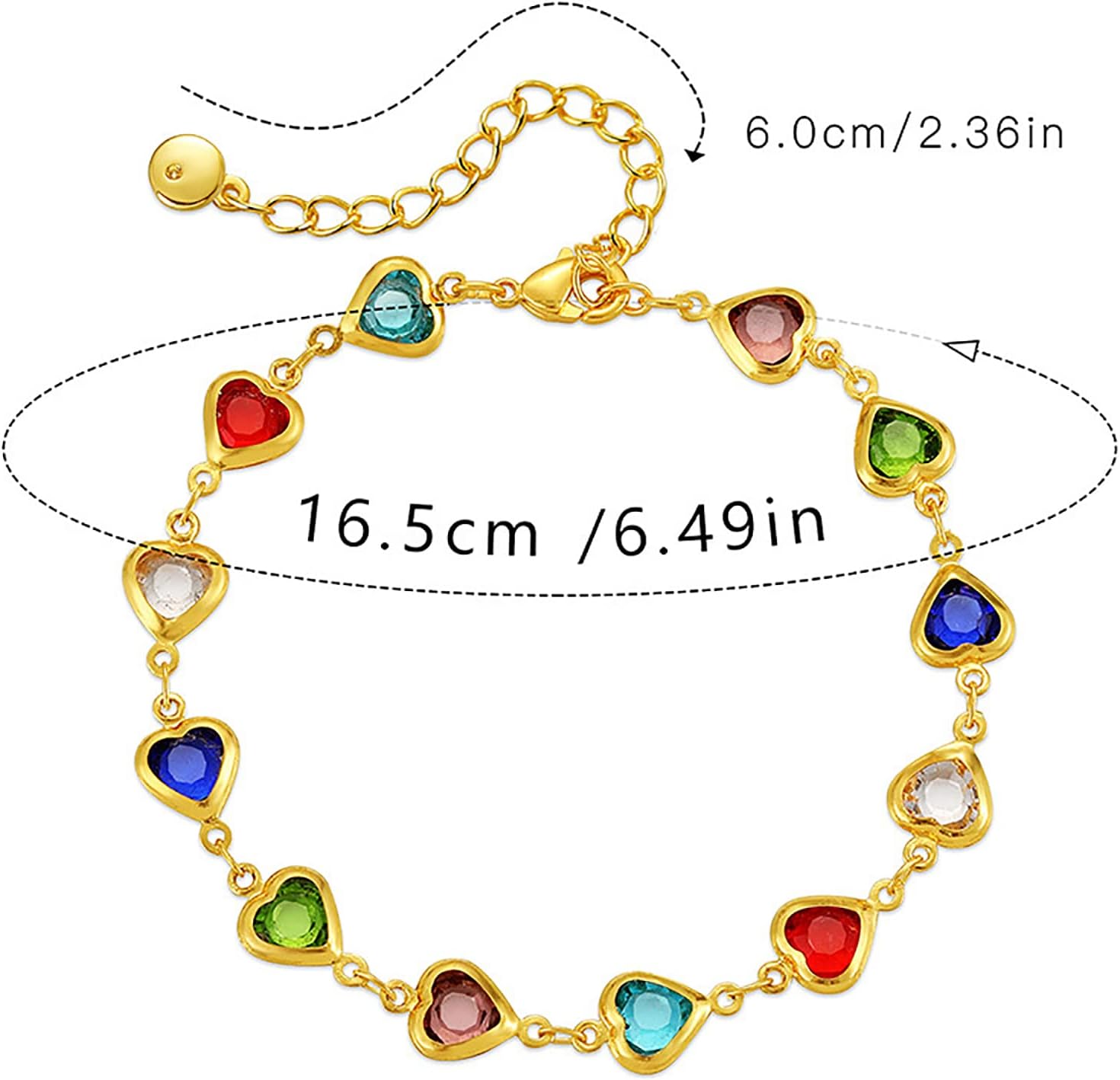Dainty Gold Bracelets for Women, 18 Gold Plated Adjustable Evil Eye/Butterfly/Beaded/Pearl/Heart/Turquoise Handmade Bracelet for Women - Image 6