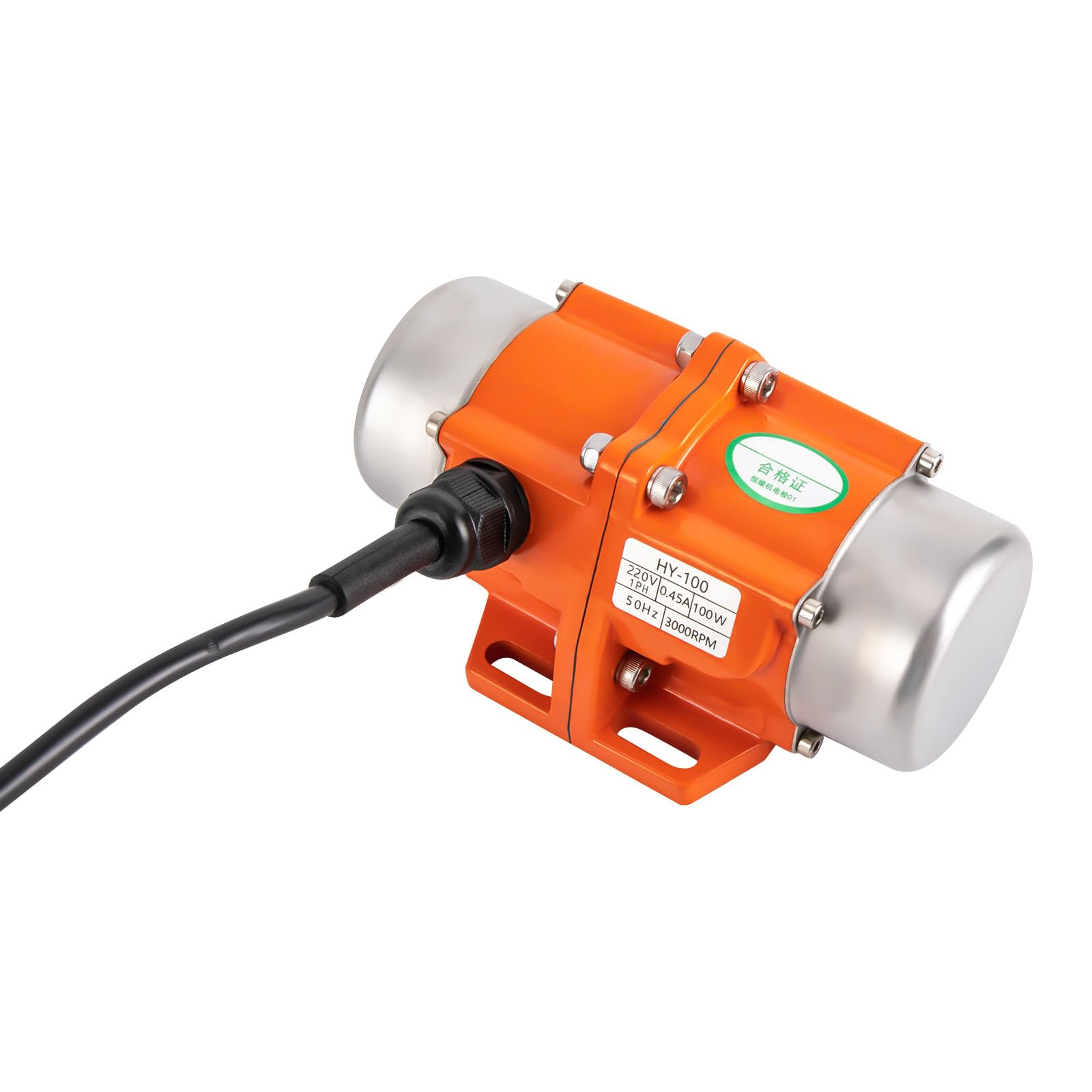 Motore a vibrazione, 220 V, 100 W, vibratore per calcestruzzo con regolatore di velocità, vibrazione regolabile, IP65, 3000 giri/min, vibratore per calcestruzzo minerario, metallurgia carbone