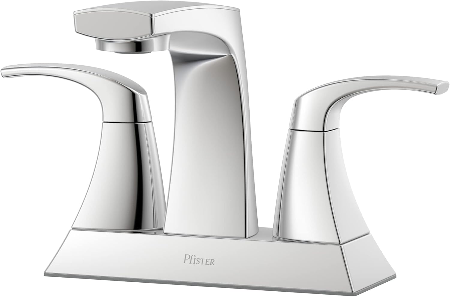 Pfister Karci Bathroom Sink Faucet, 4-Inch Centerset, 2-Handle, 3-Hole, NSF Certified, Polished Chrome Finish, LF048KACC