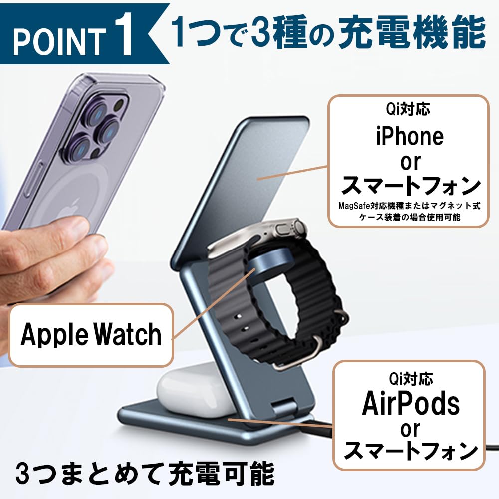 Apple iPhone 15ブラック本体　MagSafe充電のみ可 Amazon.co.jp: ワイヤレス充電器 マグネット式 magsafe充電器