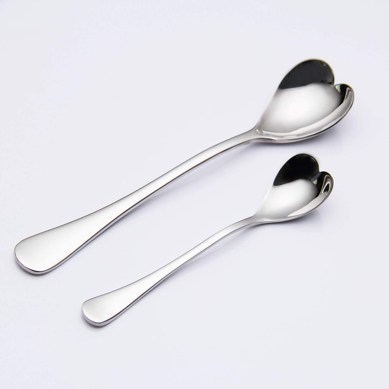 シルバー800 ハート型スプーンセット 6本 Amazon.co.jp: フェーデリック ハート形 スプーン 6点 18/10