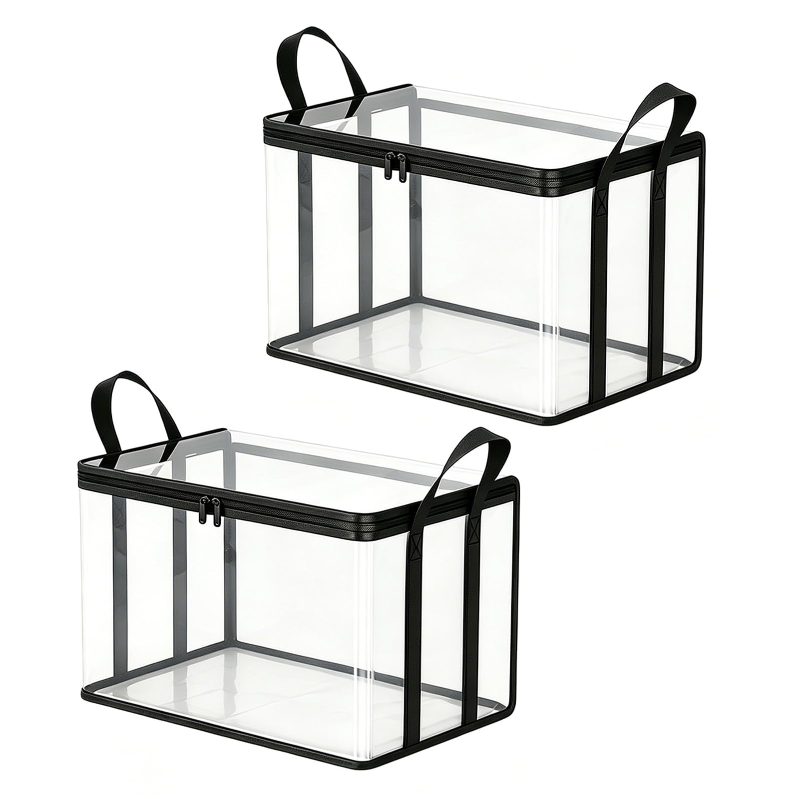 Limtula Large See Through Plastics Storage Bin Oversized Clothes Container Seasonal Clothing Organizer for Closet and Under Bed Organization Large Clear Storage Bins