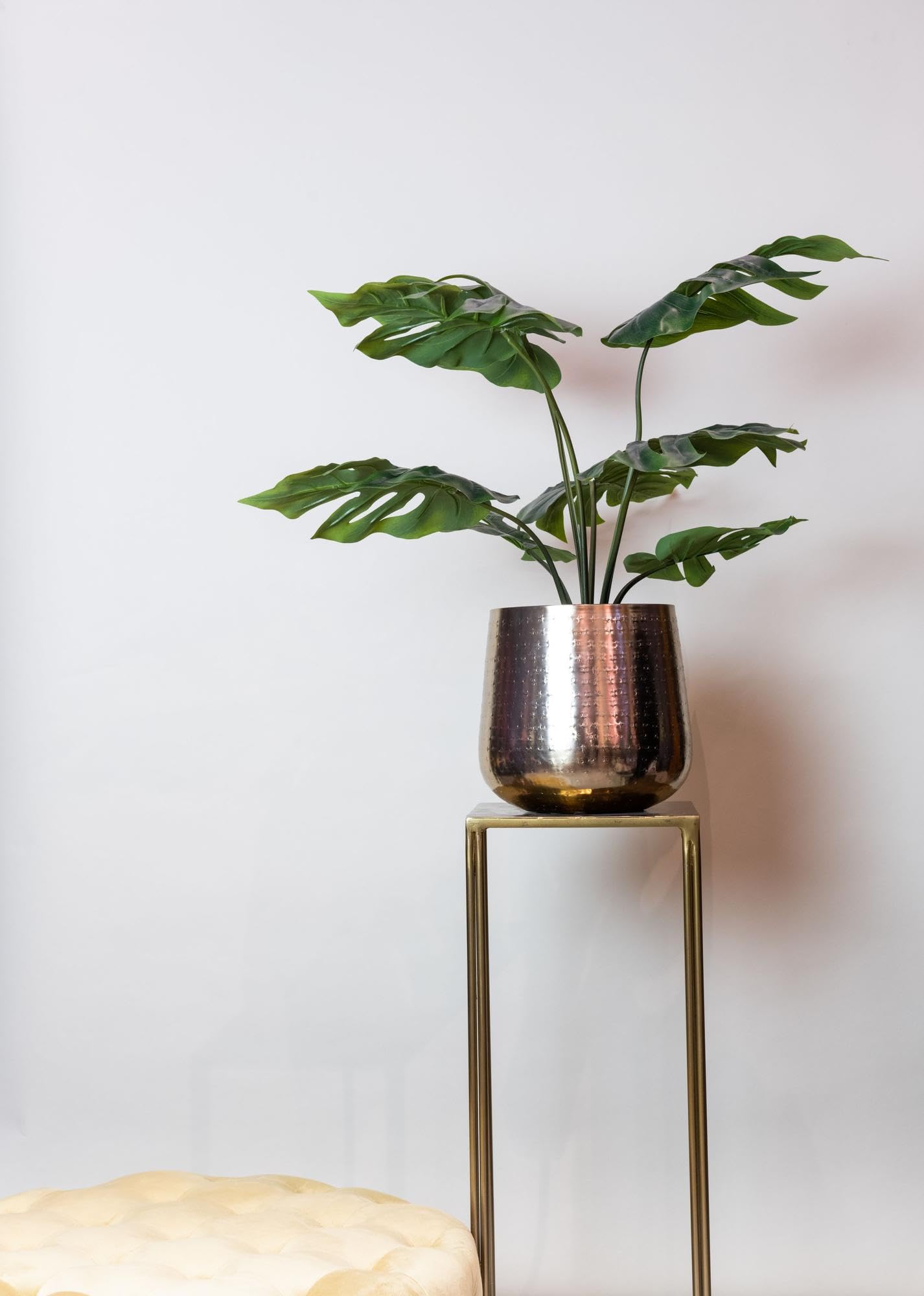 Monstera Deliciosa sztuczna roślina do salonu i biura, zielona, 65 cm