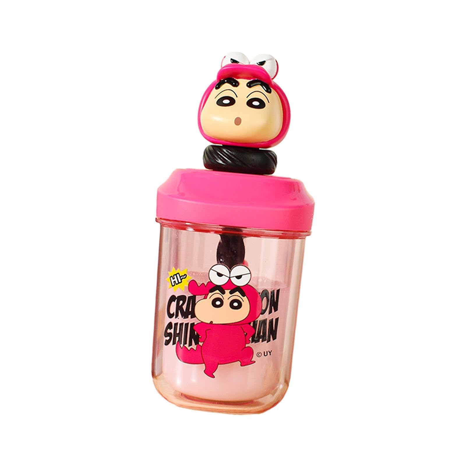 JOYHAPPST Water Bottle with Straw Drinking Cup for Kids Cartoon Cute Straw Bottle Tea Water Cup for Sports Girls Camping Picnic Outdoor