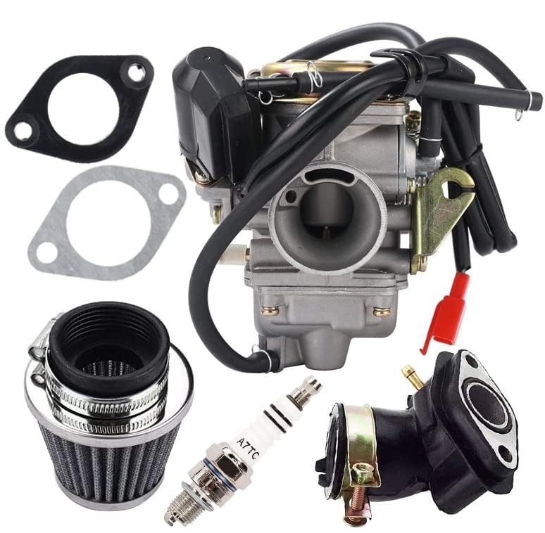 Amazon.com: GY6 carburetor compatible with 150cc QMJ152/157