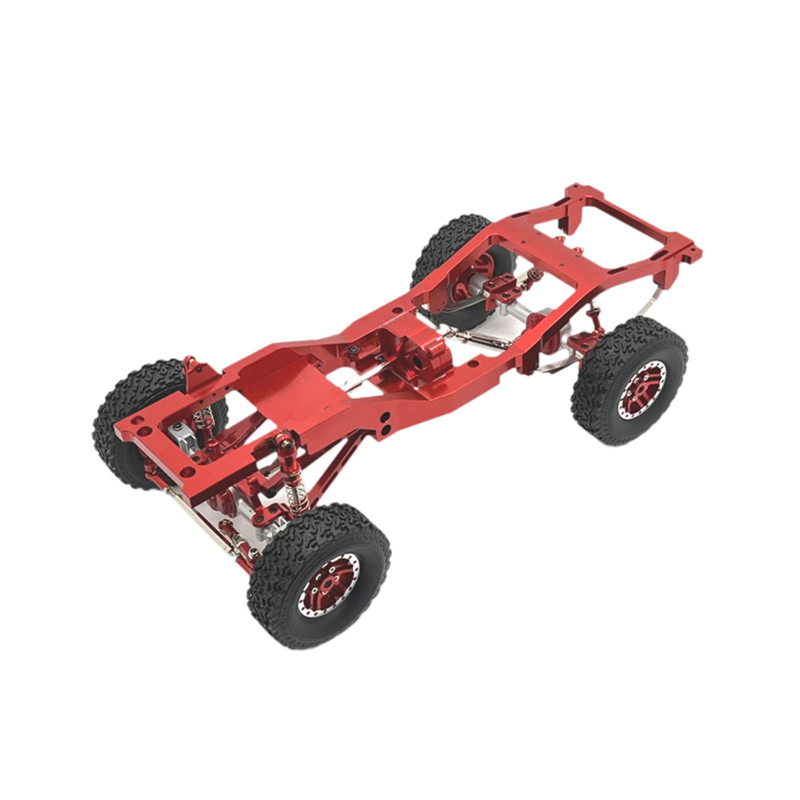 Juego de Repuestos para Chasis de Coche RC, Accesorios para Varilla de Dirección, Kit de Montaje de Aluminio Y Hierro, Adecuado para Manualidades, Rojo