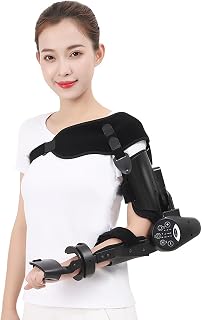 Electric Elbow Rehabilitation Device, Hinged Elbow Brace Arm Exerciser with Auto-Flexion-Extension Function, for Stroke (Left)