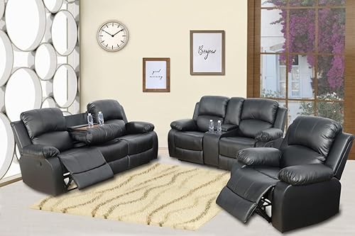 Miniatura 70 de A Ainehome - Juego de sofá reclinable de 3 piezas de corduroy con almacenamiento, moderno, marrón taupe, para sala de estar/oficina Pana marrón topo
