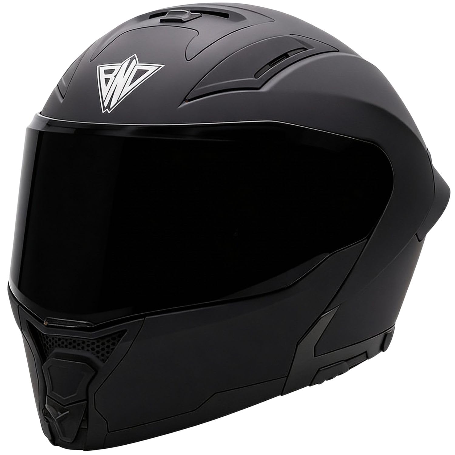 Broken Head Klapphelm BND Stealth Motorradhelm | Mit Sonnenblende, ECE 22.06, Verschiedene Visier Wählbar, Bluetooth Vorbereit