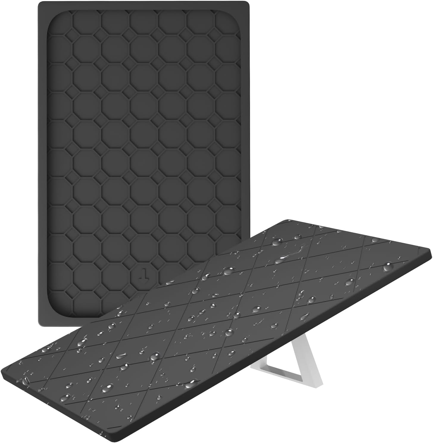 Starlink Gen 3 Protective Case, Starlink Standard Gen 3 Cover Case, Shockproof Silicone Protector Cover for Standard Satellite Dish, Waterproof, Impact Resistant to Rocks/Hail (Black)