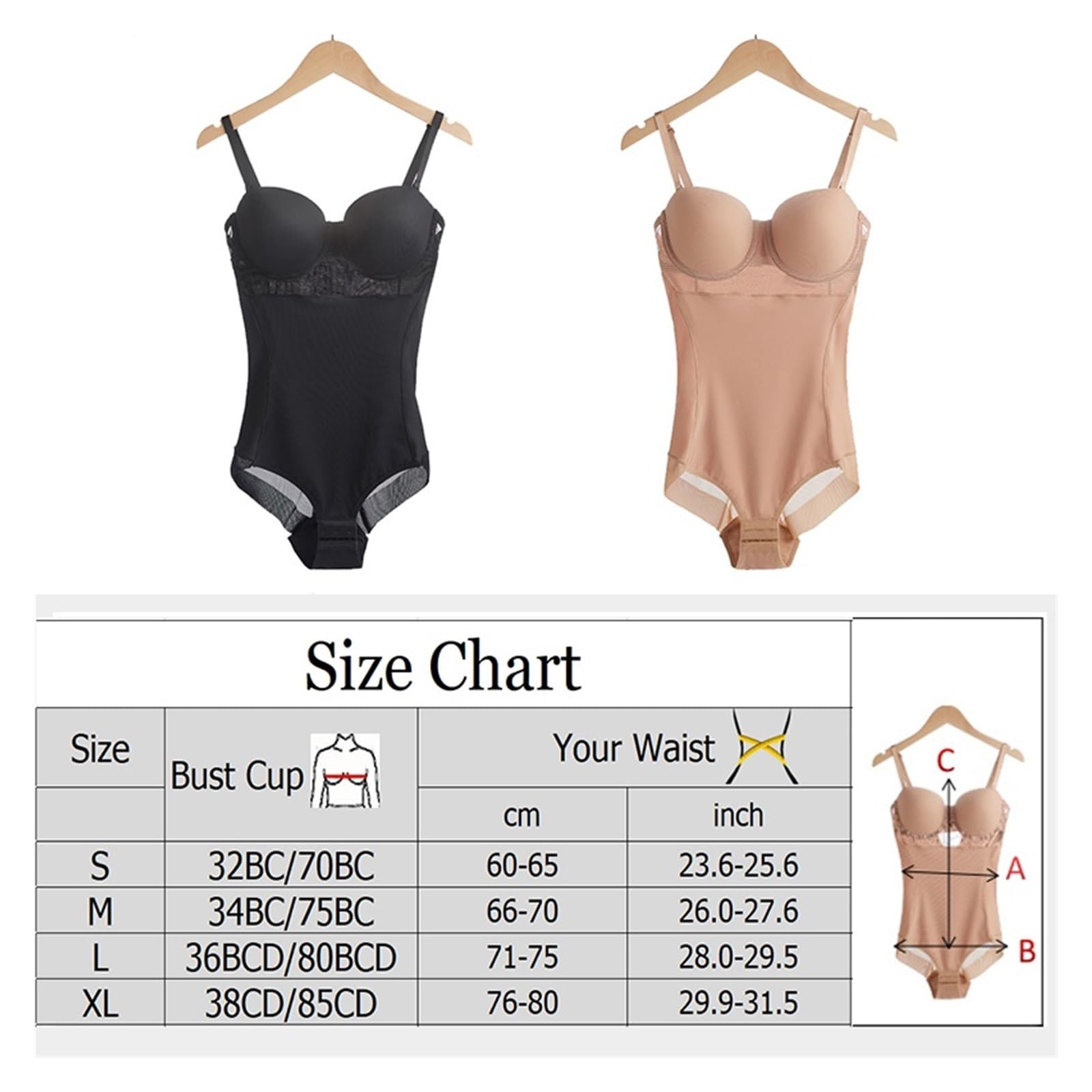 Fajas Reductoras Mujer Fajas moldeadoras for mujer, body adelgazante, ropa interior, push up, body con aros y tirantes