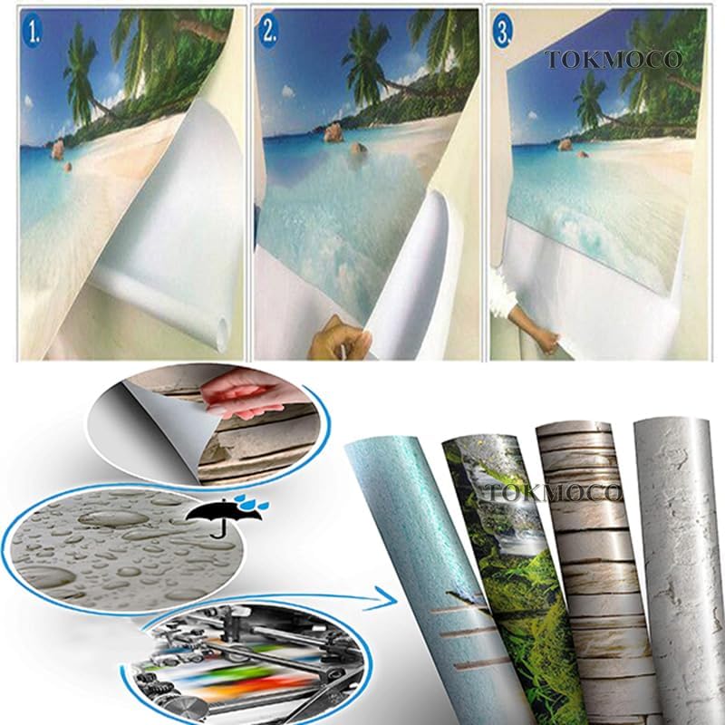 Miniatura 4 de TOKMOCO Relief Golden Peacock 3D Mural Peel and Stick Wallpaper for Living Room TV Sofa Background Wall Papers Home Decor Wallpapers for Bedroom