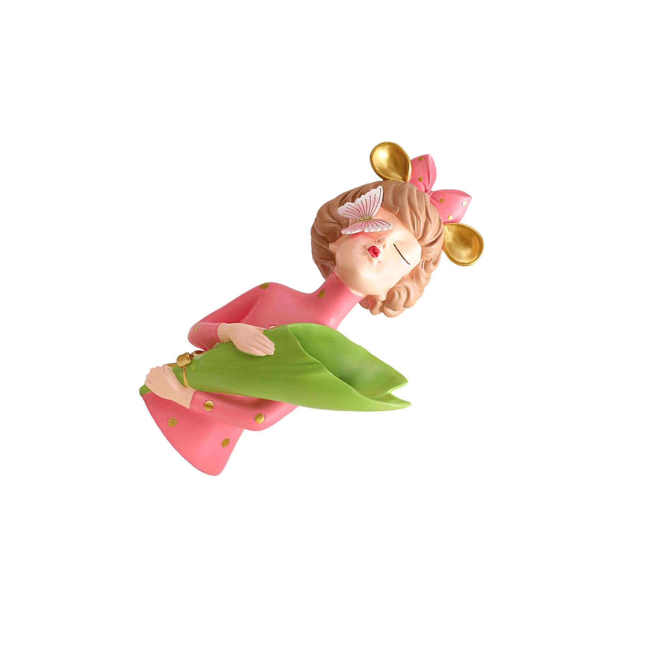 PIXZCSA Innovative Girl Figure Ornament| for Creative Modern Table Decor For Home Modern Table Ornament Collectible Artwork Statue