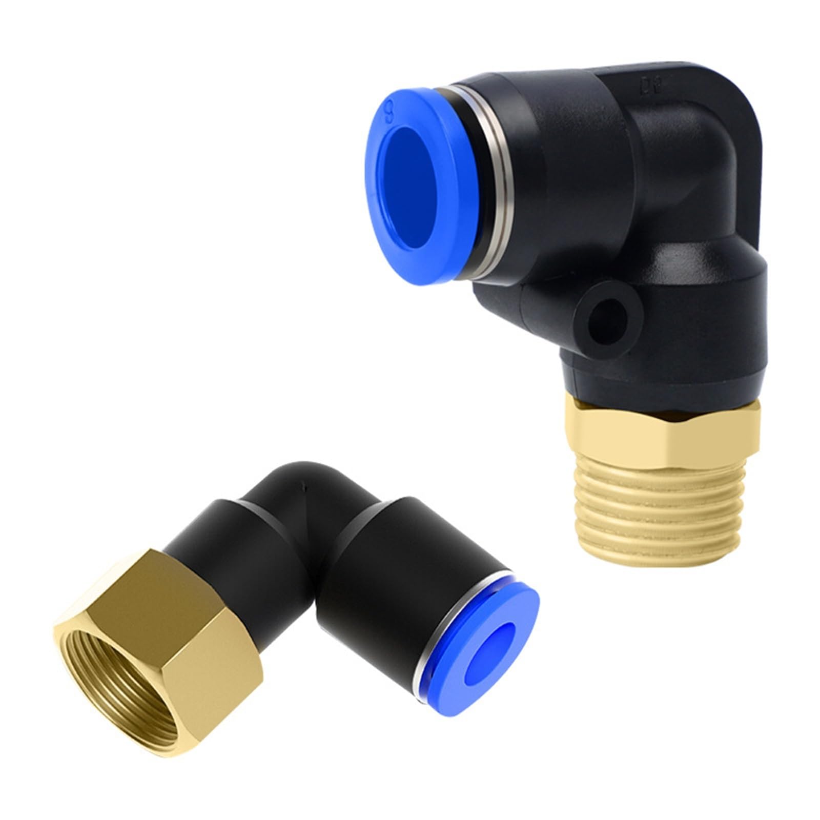Conector rápido neumático PL16-04 anti fugas para acoplamiento de codo en bombas de aire