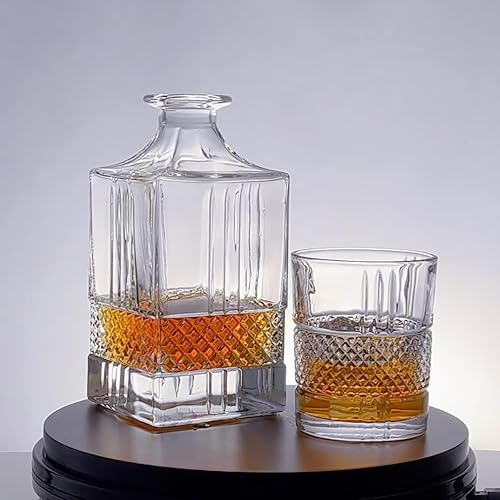 Miniatura 3 de Decantador de whisky con tapón irregular sellado, botella de cristal sin plomo, regalo para amigos, decantadores de vidrio para vodka, vino, licor,