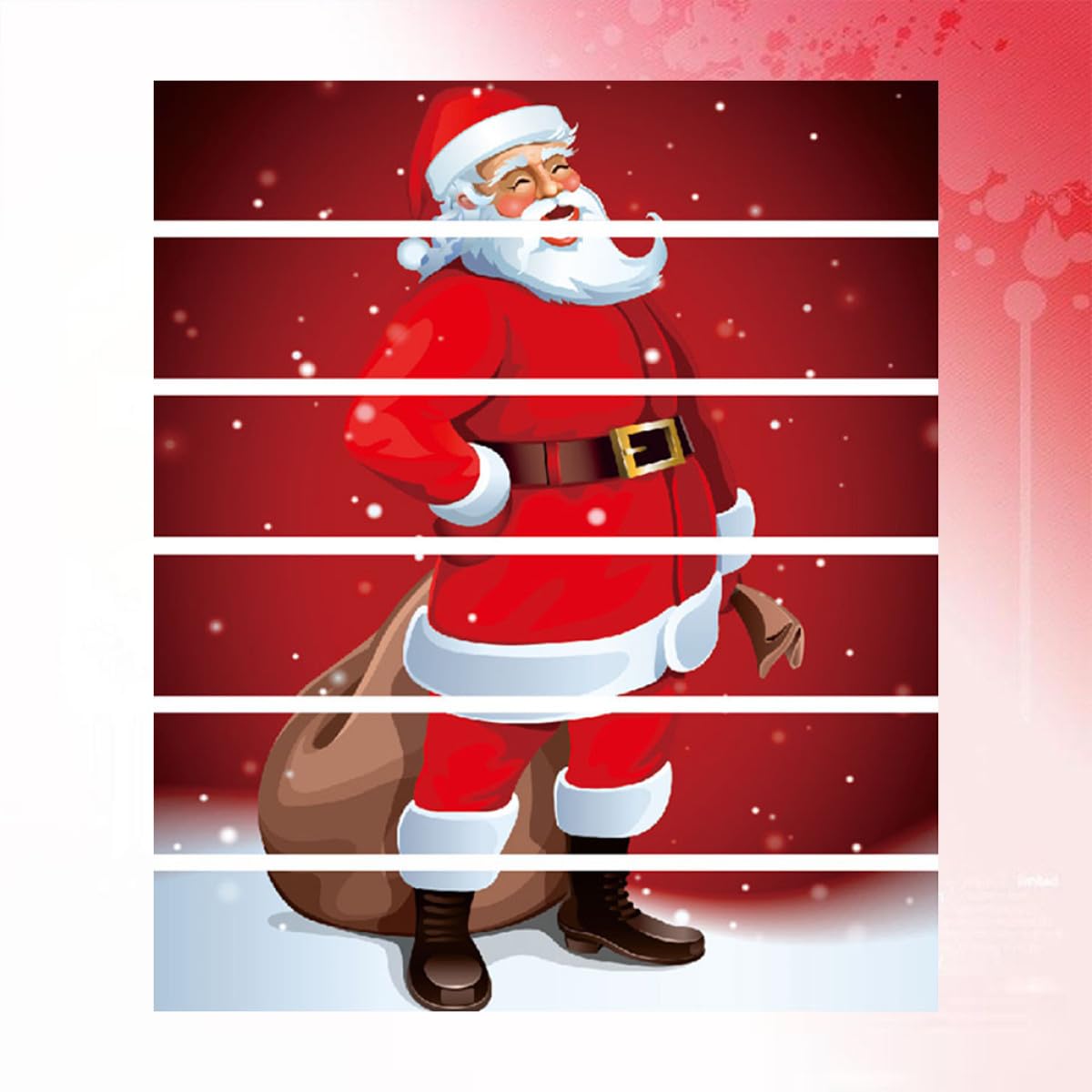 OSALADI 2pièces Autocollants De Noël Avec Père Noël Pour Décoration Escaliers Autocollants Adhésifs Non-fading Pour Intérieur Pour Maison Fêtes