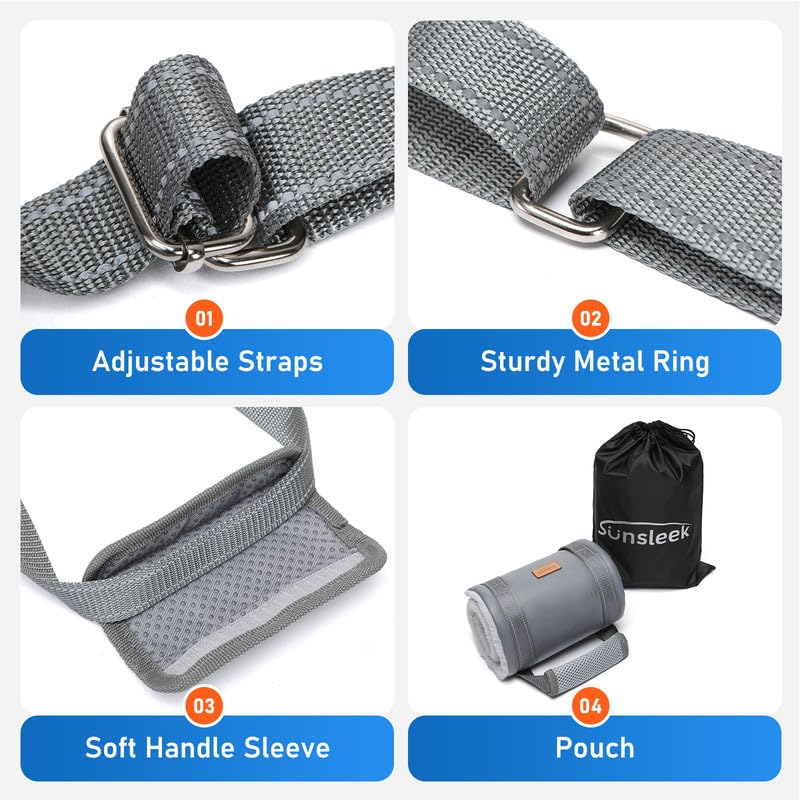 Dog Lift Harness for Medium Dog, Adjustable Dog Sling for Back Legs, Hip Support Harness to Help Lift Dogs Rear for Helps Senior, Injured, Disabled and After ACL Surgery Dogs - Medium, Grey