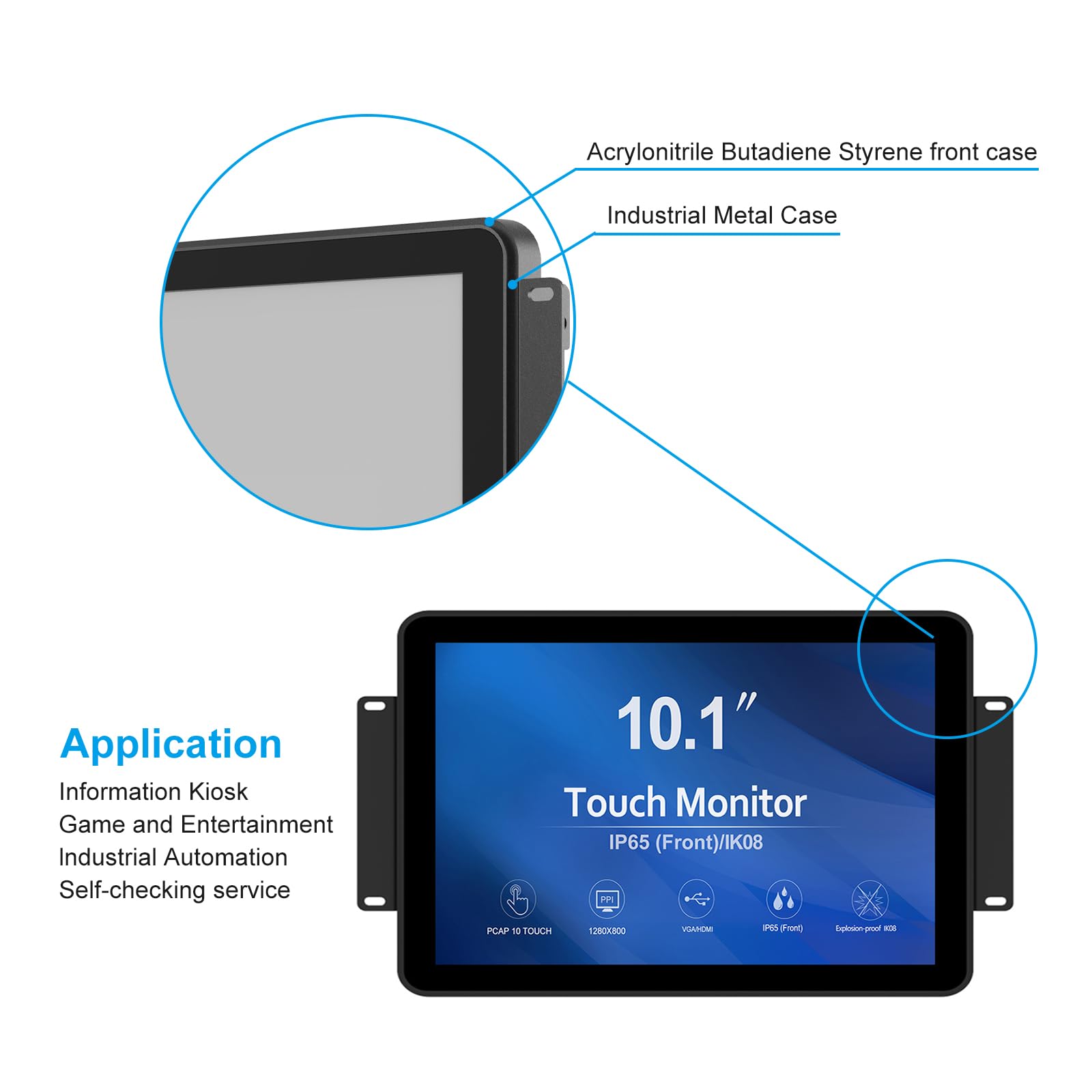Amazon.co.jp: GreenTouch 10.1 インチ 10 ポイント フロント 防水
