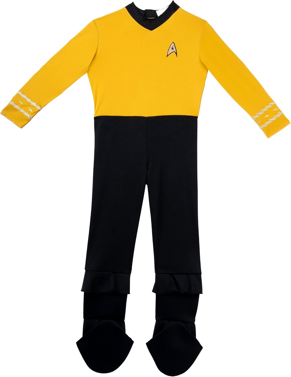 Star Trek Official Deluxe Toddler Halloween Costume - Premium Quality Jumpsuit with Boot Covers plus Headpiece