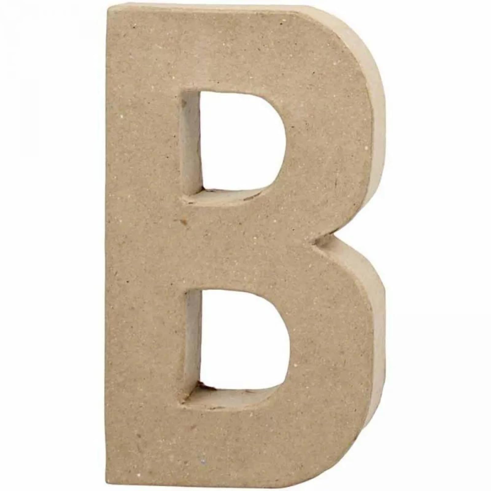 Creativ Pappmaché-Zahl, 20 cm, 1 Stück, beige