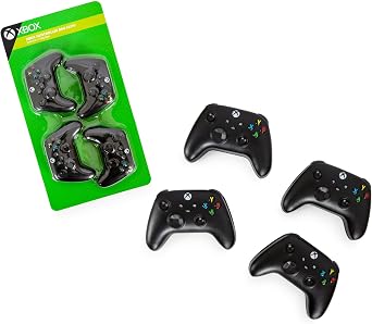 Ukonic Xboxコントローラー 高耐久 チップクリップ 4個セット | ビニール袋クランプ スナックや食品の保管用 密閉グリップ付き | ホーム&キッチンの装飾に かわいいビデオゲームギフト コレクター向け
