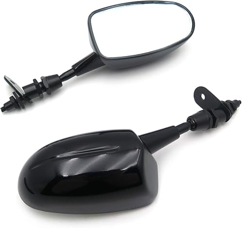 Miniatura 8 de Mini espejo de carreras para motocicleta KAWASAK Ninja 500 Zzr600 636 Zx6Rr Zx750 Zx7R Zx9R Negro