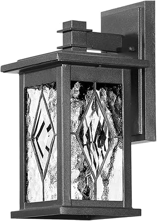 MSTETO Outdoor Wall Light Fixtures Set Of Two, Modern Matte Black