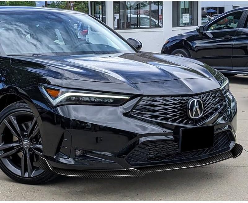 Stay-Tuned Real Carbon Fiber Front Bumper Lip Body Kit, Front Lip Spoiler, Compatible with 2023-2025 Acura Integra Hatchback Base Model, Exterior Accessory, Automotive Replacement Part
