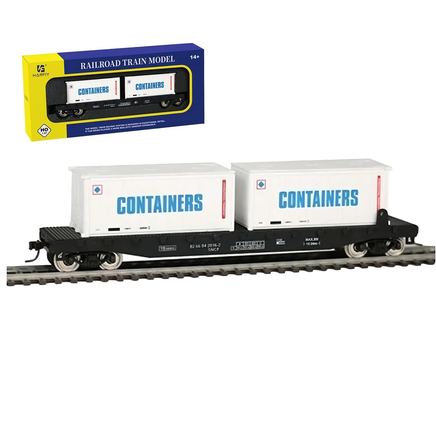 BrickBounty HO Scale Train Carriage, 1:87 Carriage Compatible with All HO Model Railroads, Collection for Miniature Model Train Enthusiasts (98240)