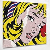 roy lichtenstein opere ✅ GARANZIA COLORE 99 ANNI, Stampato in Full HD su tela di ALTA QUALITA' (no fliselina) colori brillanti e nitidezza perfetta, NON SBIADISCE nel tempo